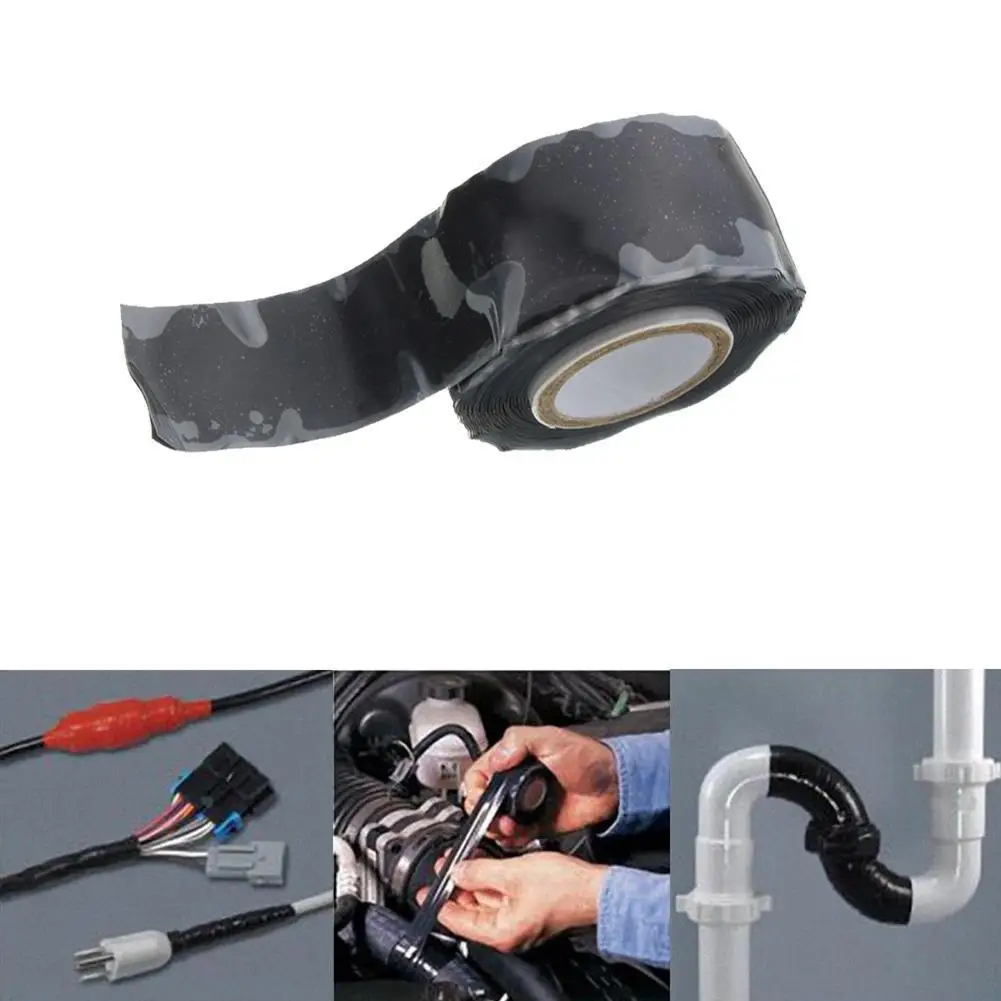 1 шт. 3 м самоклеящаяся Лента изоленты Водонепроницаемый лента силиконовые ремонт