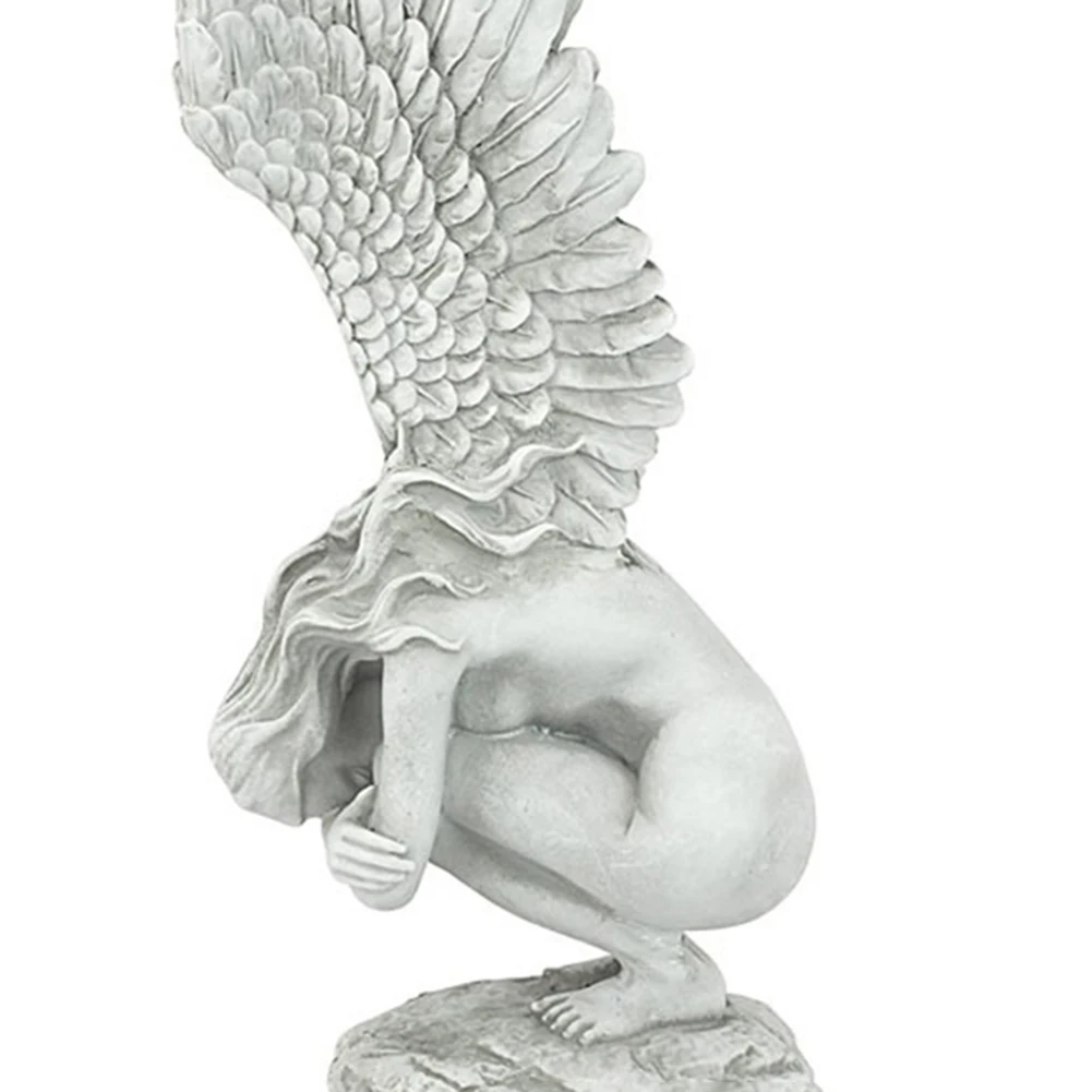 

Resin Crafts Angel Statue Micro Landscape Figurines Garden Yard Decoration Garden Ornament Home Outdoor Decoration