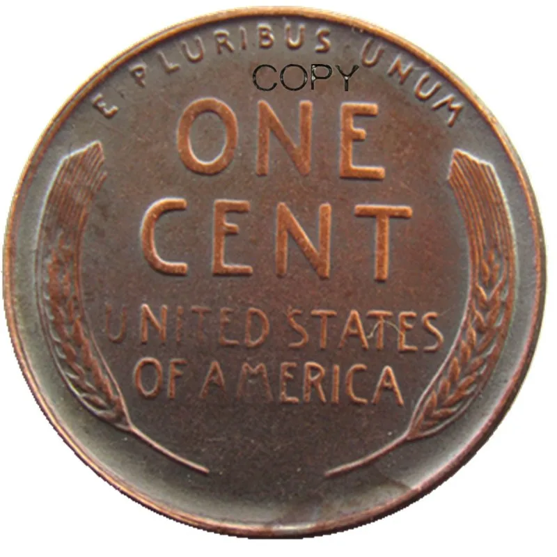 

US 1955 Double Wheat Penny One Cent Copper Copy Coin Type2