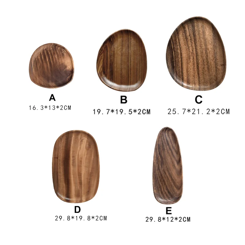 IWELAI неправильный овал цельный деревянный горшок тарелка Фруктовая соусник