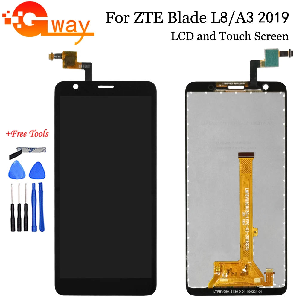 5 45 original lcd for zte blade a3 2020 lcd display touch screen digitizer assembly for zte a3 2020 mobile phone repair parts free global shipping