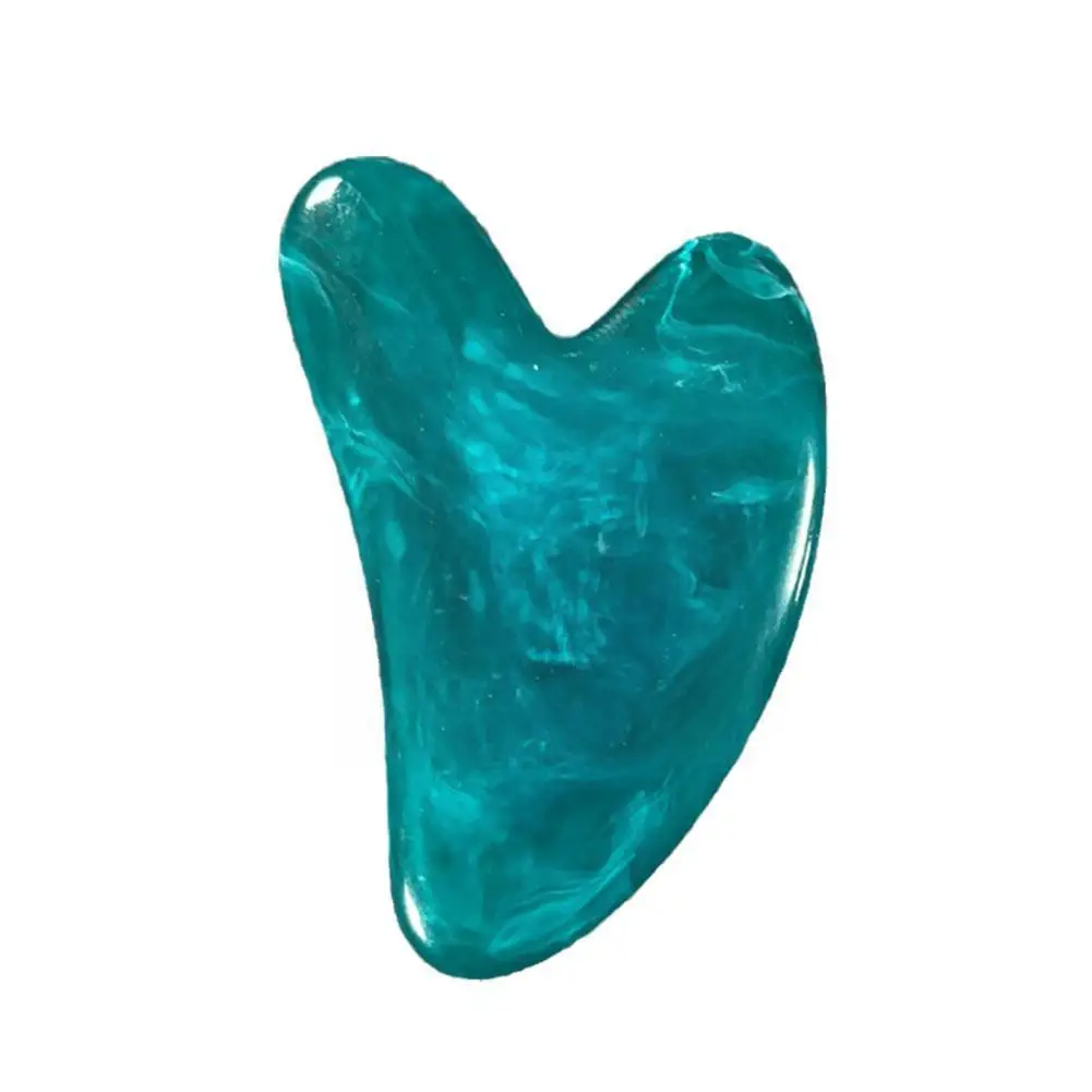 

Natural Resin Massage Guasha Scraping Massage Scraper Tool SPA Acupuncture Sha Face Massage Gua Face Board Eye Massager D0K4