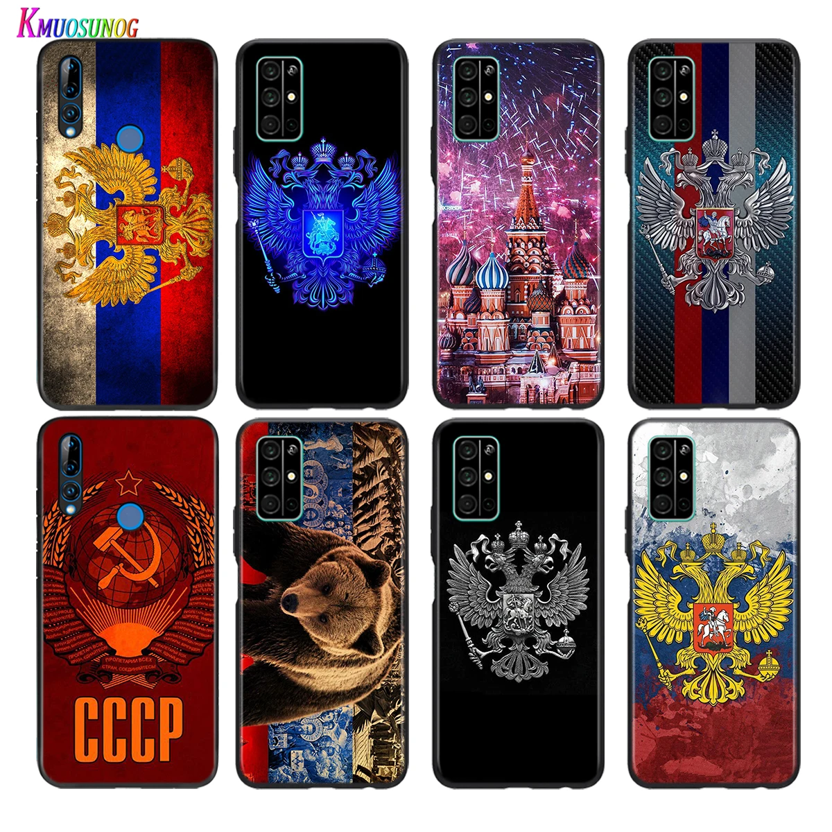 

Soft Black Cover Russian National flags For Honor 30 30S V30 V20 9N 9S 9A 9C 20S 20E X10 20 7C Lite Pro Plus Phone Case