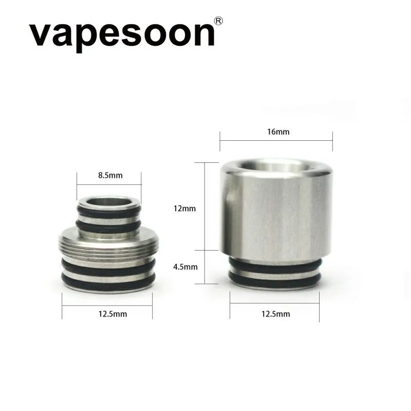 

20pcs New stock 510 810 drip tip fit for 510 & 810 atomizer vaporizer TFV12 Prince iJust S 510 to 810 Adapter connector
