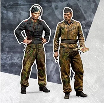 Неокрашенный набор 1/35 подставки танкеры включают 2 исторических фигурки Набор из