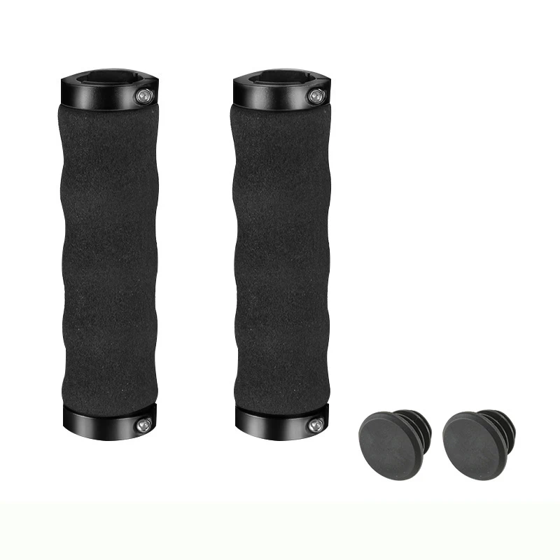 black-less 1 Пара BMX MTB руль для шоссейного велосипеда, мягкие губки для велосипедного руля, ручки для горного велосипеда, детали для велосипеда - Цвет: black-less