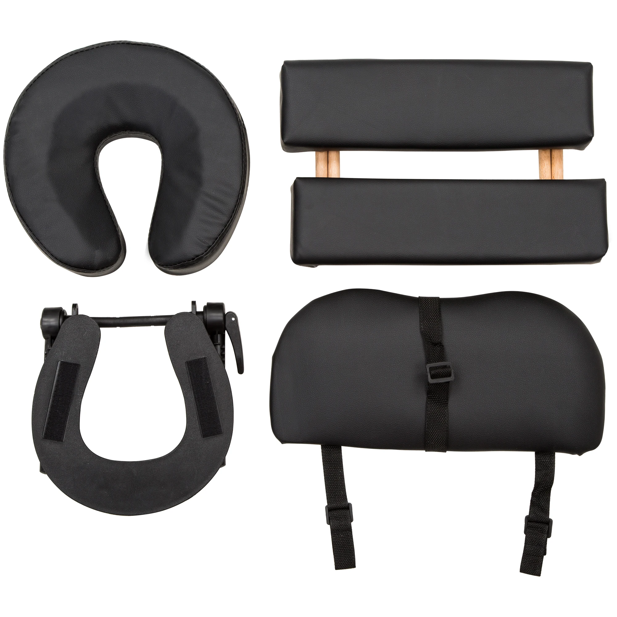 Черный портативный массажный стол бесплатно чехол деревянный 2 секции под прямым