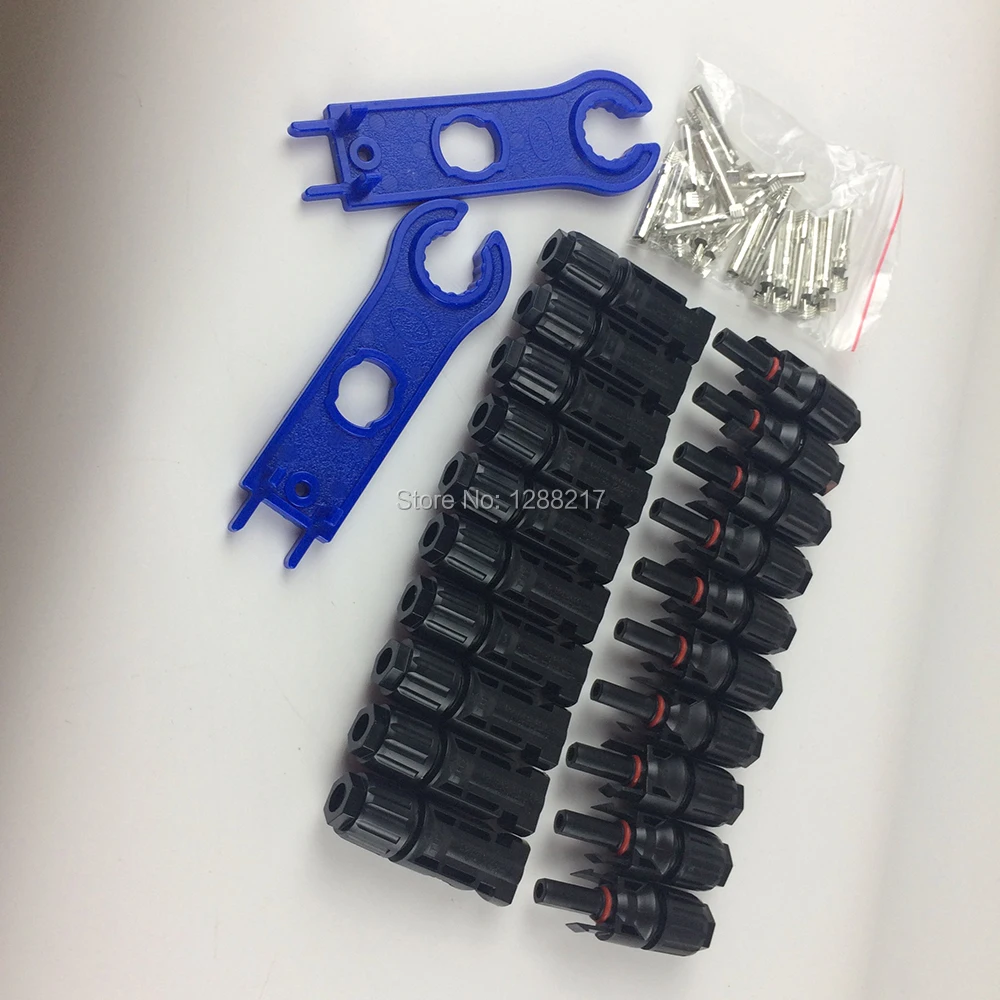 Коннектор PV папа и мама 30 А 1000 В для солнечных батарей 6/4/2 5 мм2 10/12/14 AWG 10 пар/20