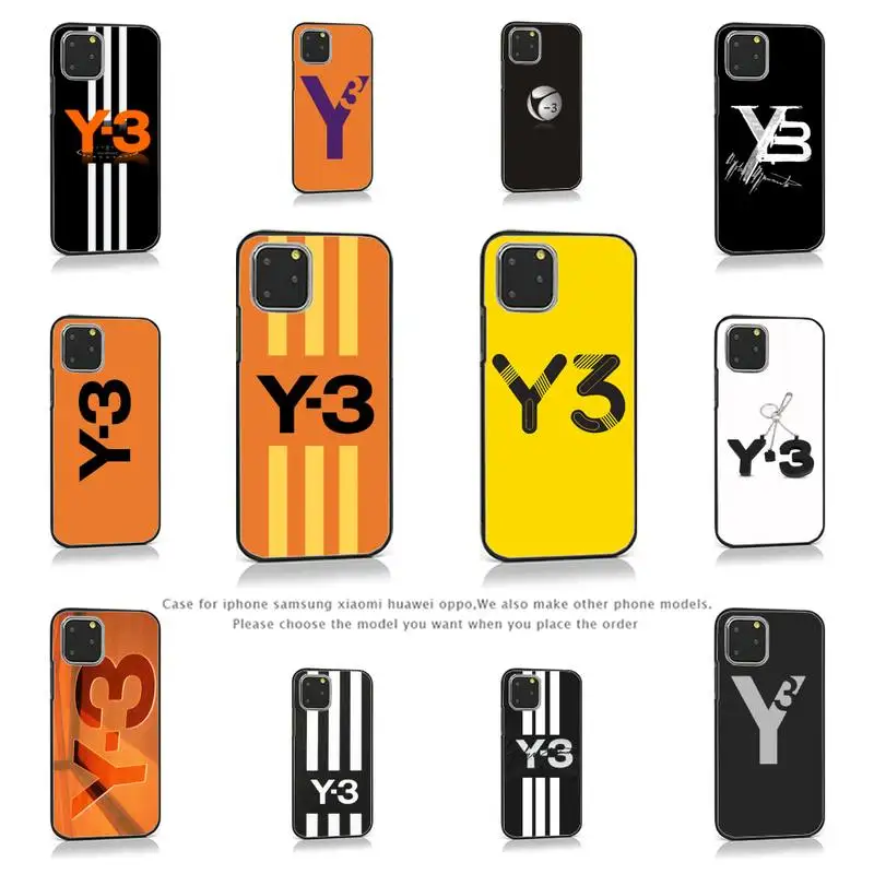 

Luxury Japan sports y3 brand Phone Case for iPhone 7 8 11 12 Pro X XS Max XR Samsung A S 10 20 50 Plus pro mobile bags