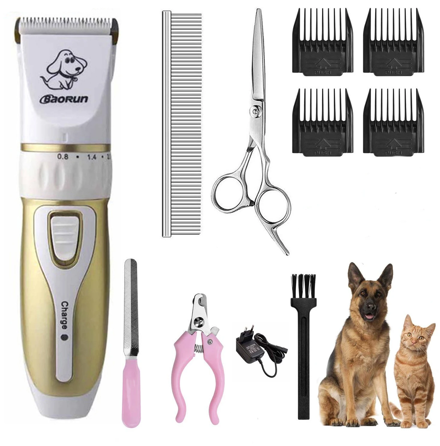 P3 full kit 2 Профессиональные машинки для стрижки собак, триммер для стрижки волос, машинка для стрижки кошек, бритвенный набор, электрическая машинка для стрижки домашних животных - Цвет: P3 full kit 2