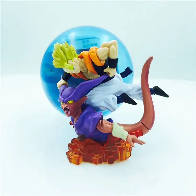 

BANDAI Dragon Ball Action Figure HG Gacha Scene Gogeta Battle Evil Mind Wave First Edition Old Goods Theater Version 8 Model Toy