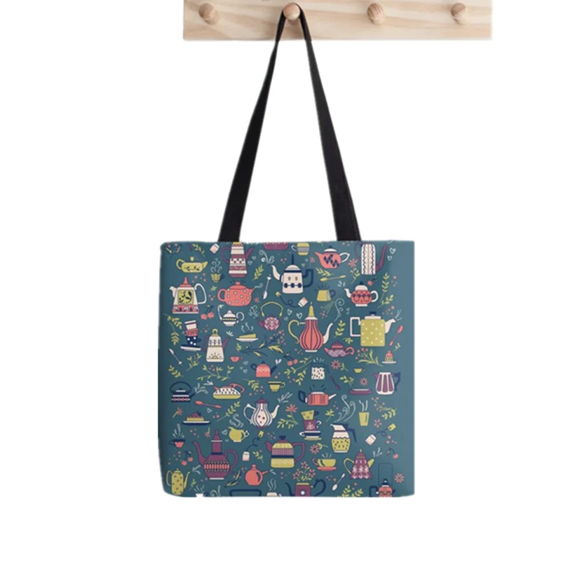 

2021 Shopper SUMMER Tote Bag Printed Tote Bag women Harajuku shopper handbag girl Shoulder shopping bag Lady Canvas Bag