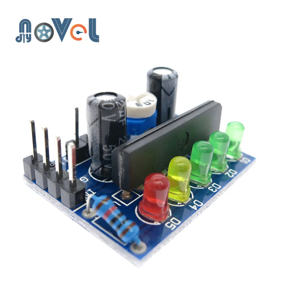 4 сегмент светодиодный Мощность Батарея индикатор уровня аудио модуль