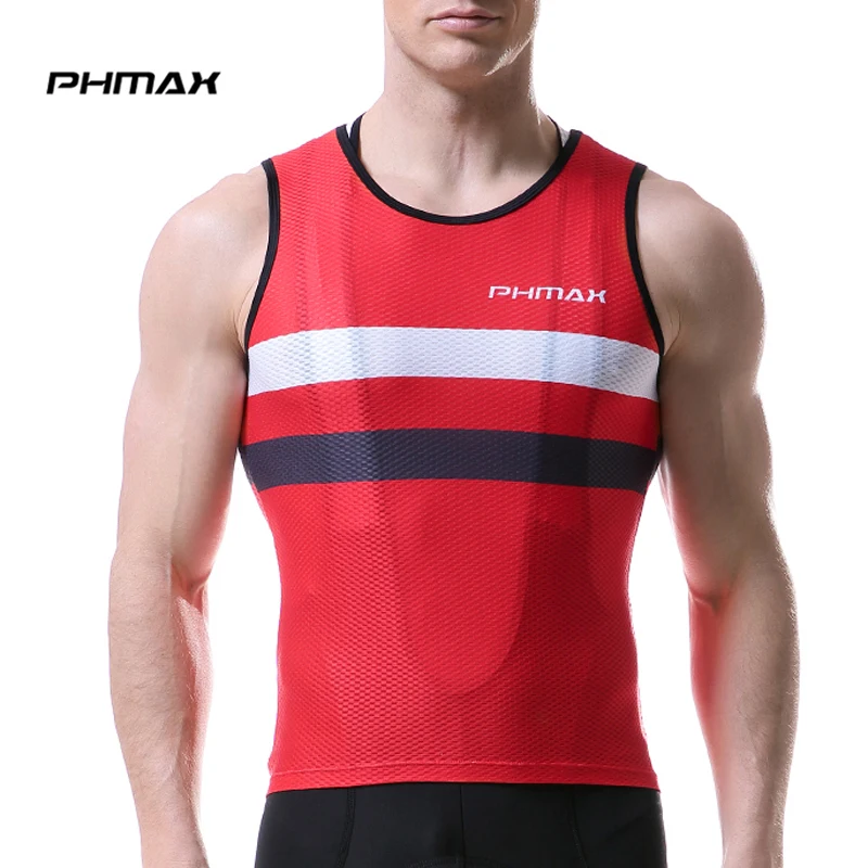 Велосипедное нижнее белье PHMAX Pro базовый слой без рукавов быстросохнущая рубашка