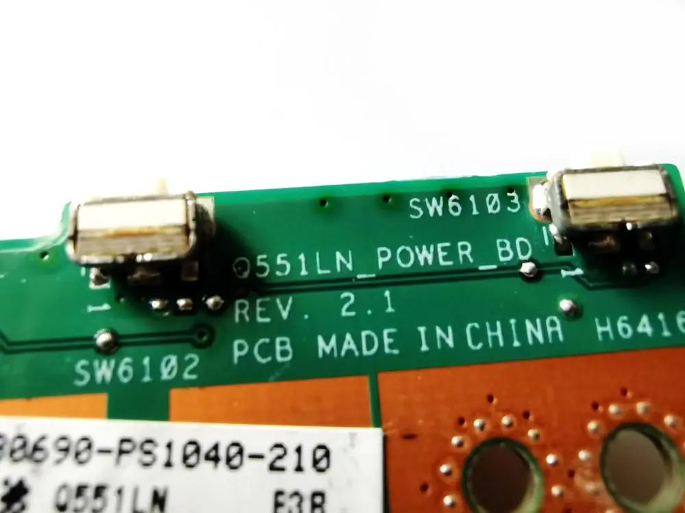 Оригинальная Кнопка питания для ASUS Q551lN Series Q551LN REV 2 1 протестирована хорошая