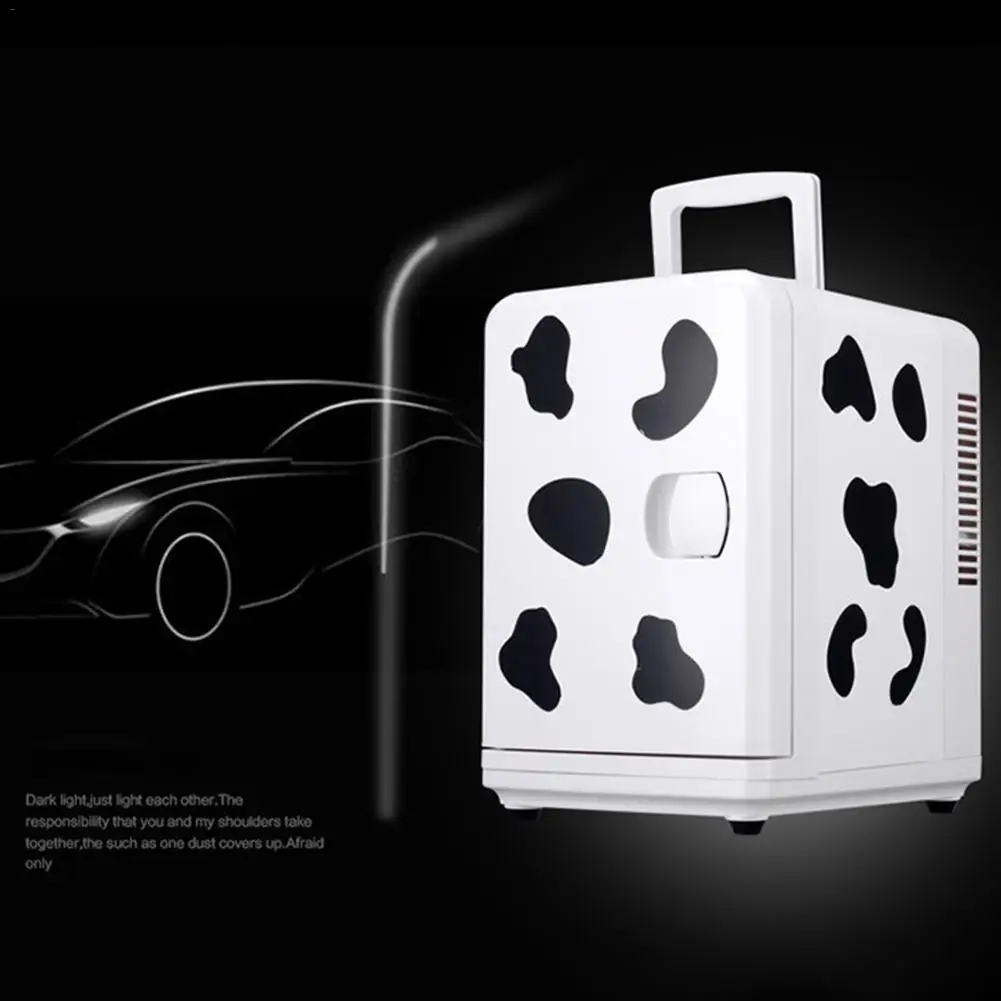 6L 12V автомобильный холодильник, мини-холодильник, домашний двойной холодильник, небольшой бытовой Холодильный шкаф, мини-морозильник с ручкой, холодильник
