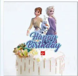 1 шт./лот тематический торт в виде холодной принцессы Эльзы капкейки топперы