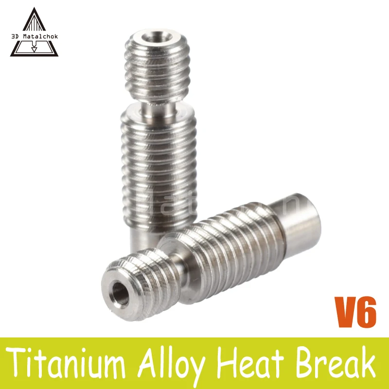 

3D Printer E3D V6 Heat Break Hotend Throat For 1.75 All-Metal GRADE5(TC4) Titanium Alloy Remote Feeding Tube Pipes