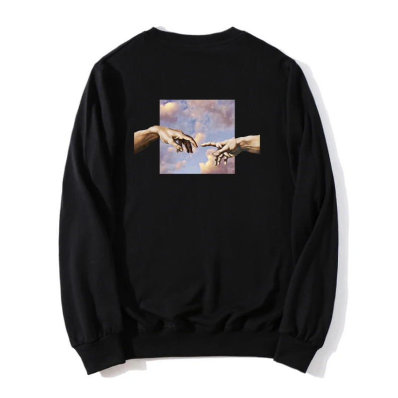 Микеланджело мужская толстовка с капюшоном в стиле хип хоп модная Толстовка 100%