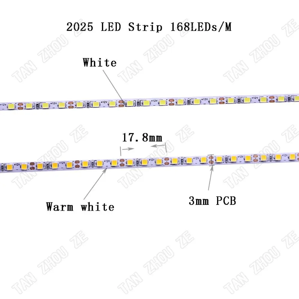 3 мм высокояркая печатная плата 5 м 2520 SMD 168 светодиодный s/M 840 s/5 нейтральный белый