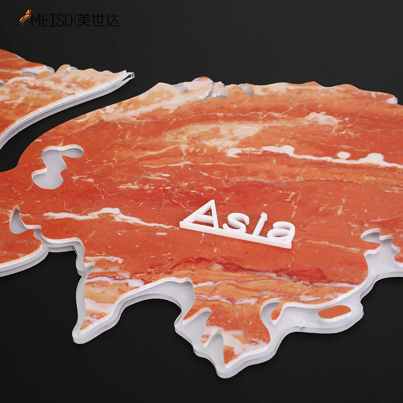 

horloge murale Punch-free Large World Map DIY Stickers Wall Clock Quartz Watch Mute Modern Self Adhesive Design Horloge Art