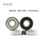 WHUZF Бесплатная доставка 46 шт. подшипник 6901 6901RS 6901ZZ 61901-2RS 6901 2Z 12x24x6 экранированные шарикоподшипники с глубоким желобом однорядные