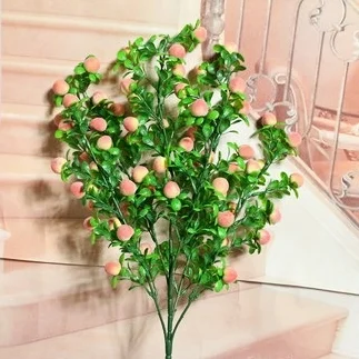 

Simulation Green Plants, Single Plant, 67cm, Fruit Long Branch Flowers,Home Decoration,Desktop Plants,Outdoor Garden Landscaping