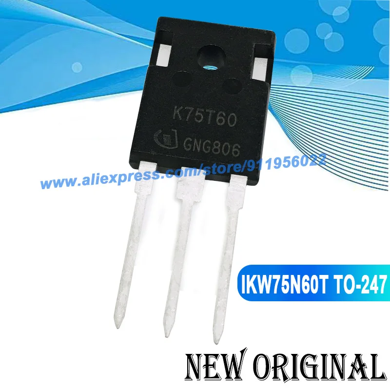 K75T60 IKW75N60T TO-247 600 в 75 а, 5 шт.