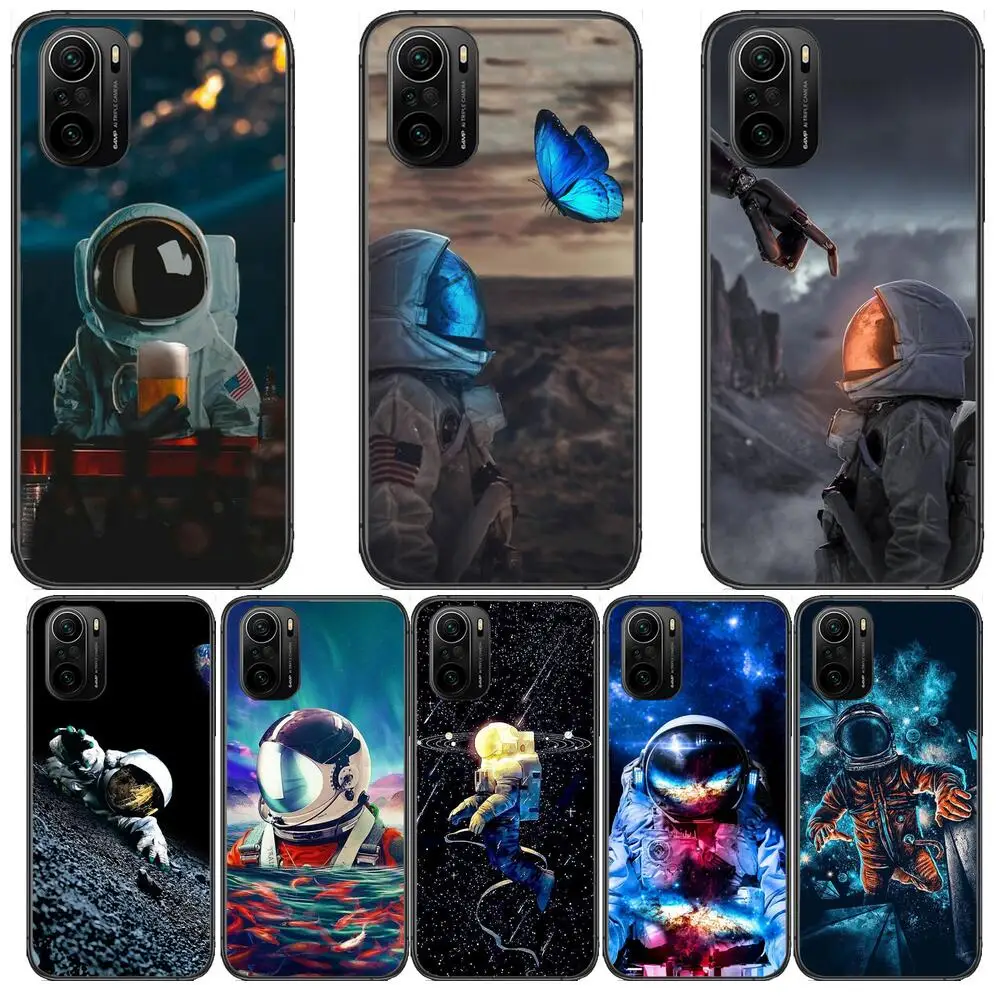 

Space journey Phone Case For xiaomi redmi POCO F1 F2 F3 X3 Pro M3 9C 10T Lite NFC Black Cover Silicone Back Prett mi 10 ultra co