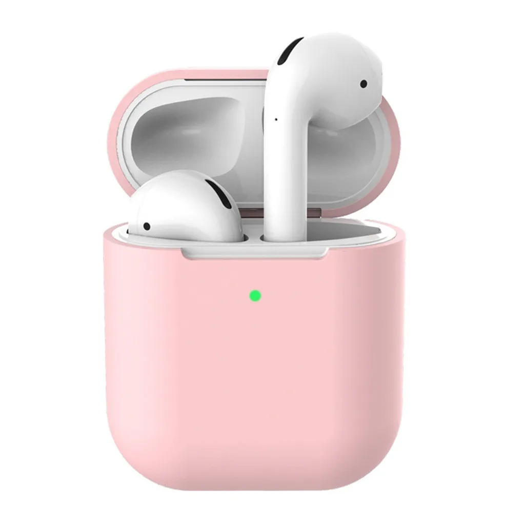 Силиконовый чехол против потери защитный кожаный для Apple AirPods 2 зарядки TWS Bluetooth