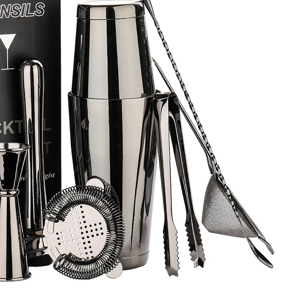 7 шт./компл. бармена из нержавеющей стали для коктейлей мартини Бостонский шейкер