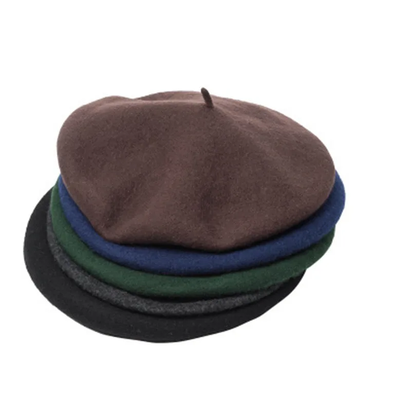 New European American Style Woolen Beret Autumn Winter Men's Formal Professional Casual Dual-use Hat