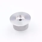 Ручка управления потенциометром 44x25 мм из цельного алюминия для усилителя плеера компакт-диск DAC, динамик вертушка серебристого и золотистого цветов, 1 шт.