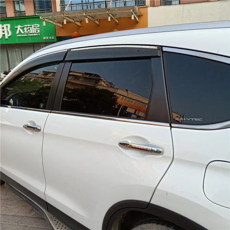 Пластиковый козырек для окон HONDA CRV защита от солнца дождя дефлектор 2012/2013/2014/2016 CR-V