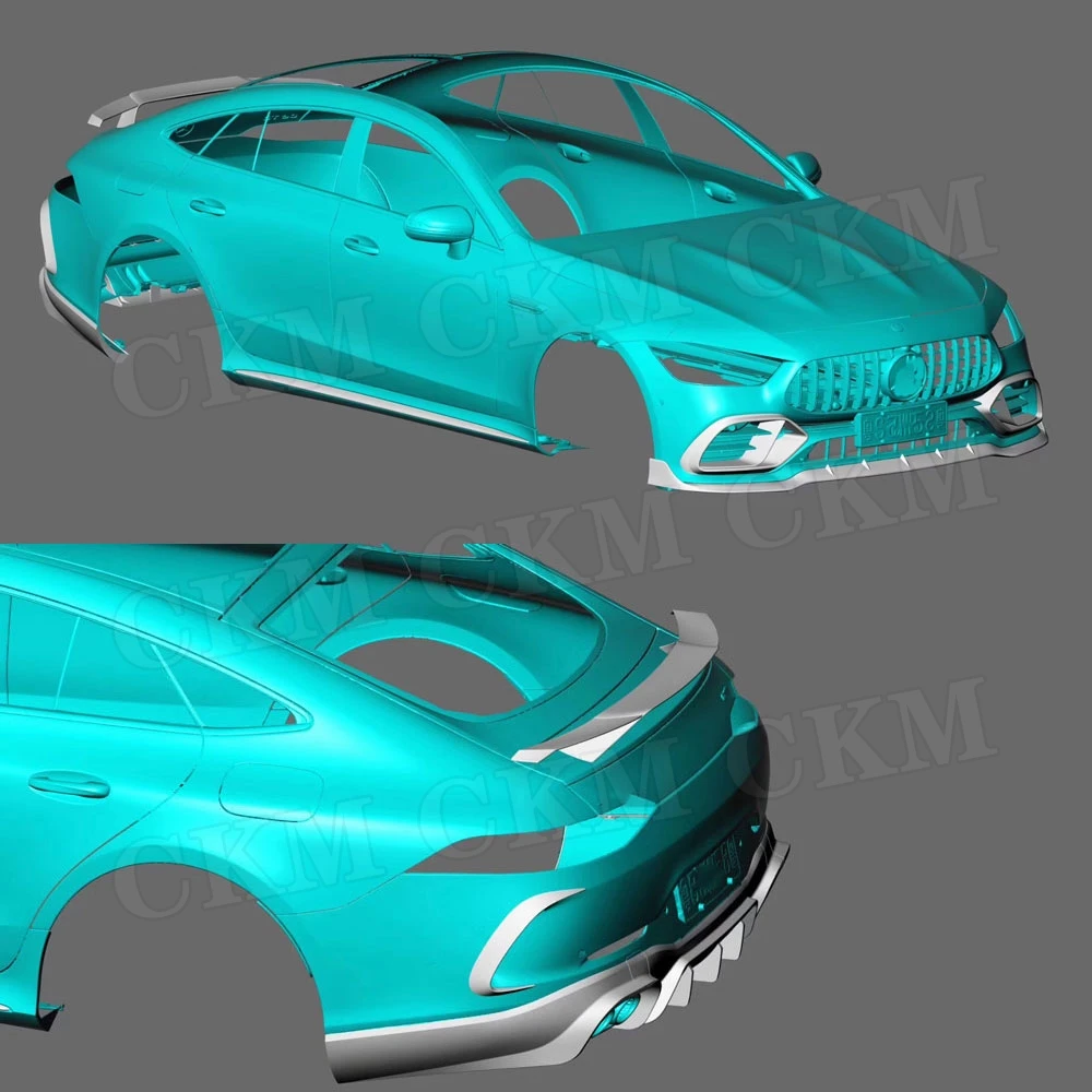 Передний спойлер FRP боковые юбки фартуки задний диффузор из стекловолокна