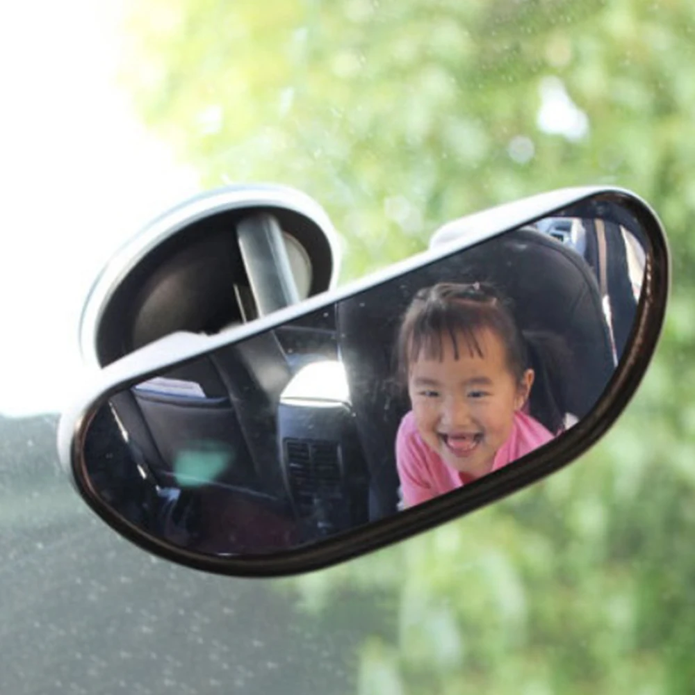 2 в 1 Мини безопасное автомобильное заднее сиденье зеркало для наблюдением за