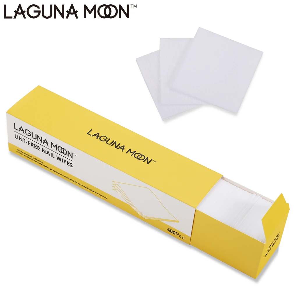 Лагунон без ворса салфетки для ногтей 400 шт средство поверхностной очистки гель