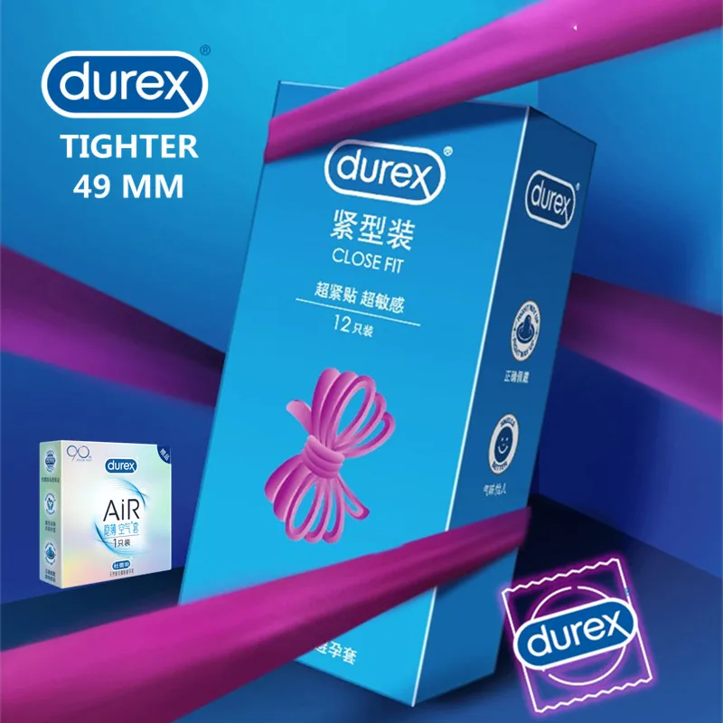 Презервативы Durex плотно прилегающие презервативы из натурального латекса 49 мм с
