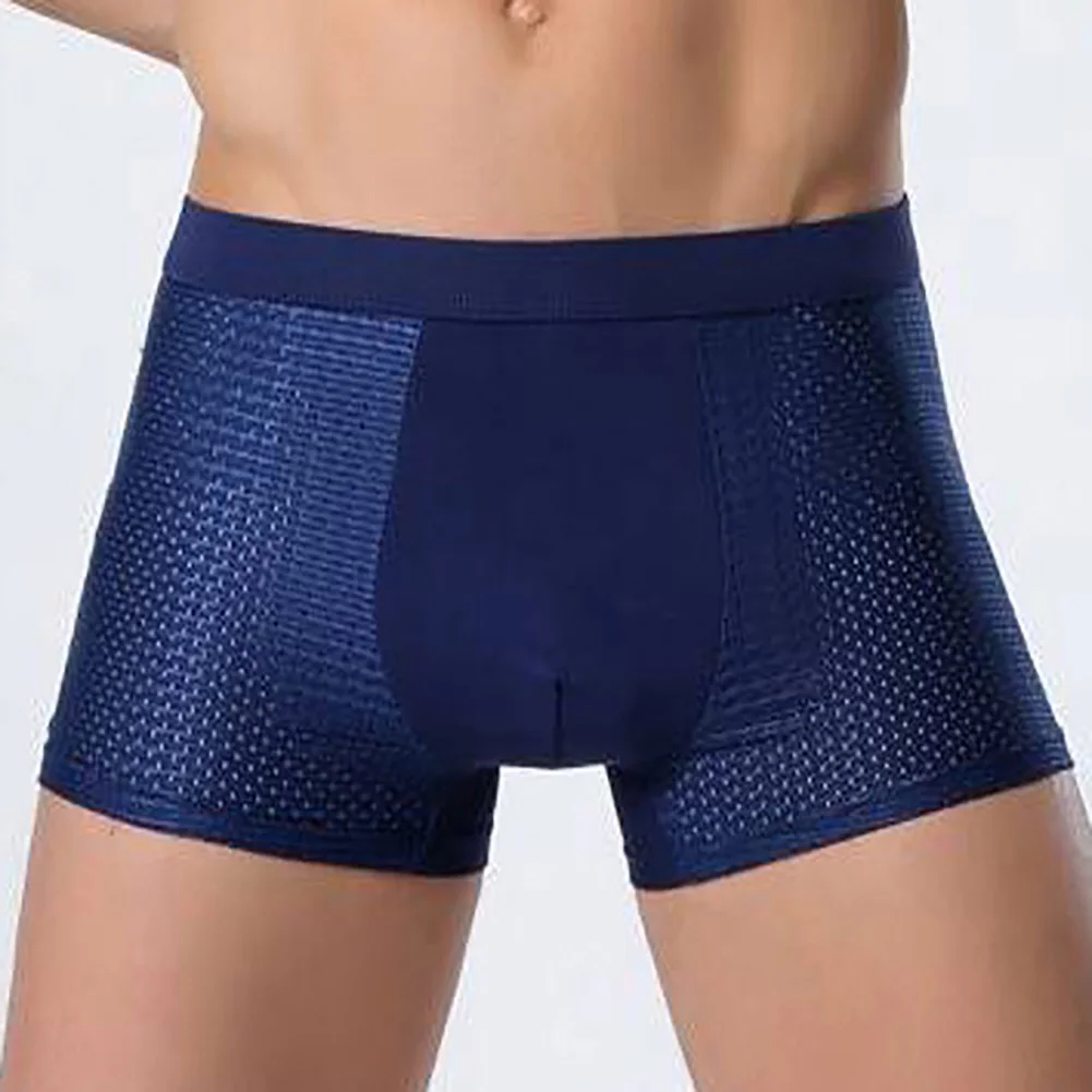 Сексуальные боксеры для мужчин Дышащие Мягкие Модальные сетчатые полые