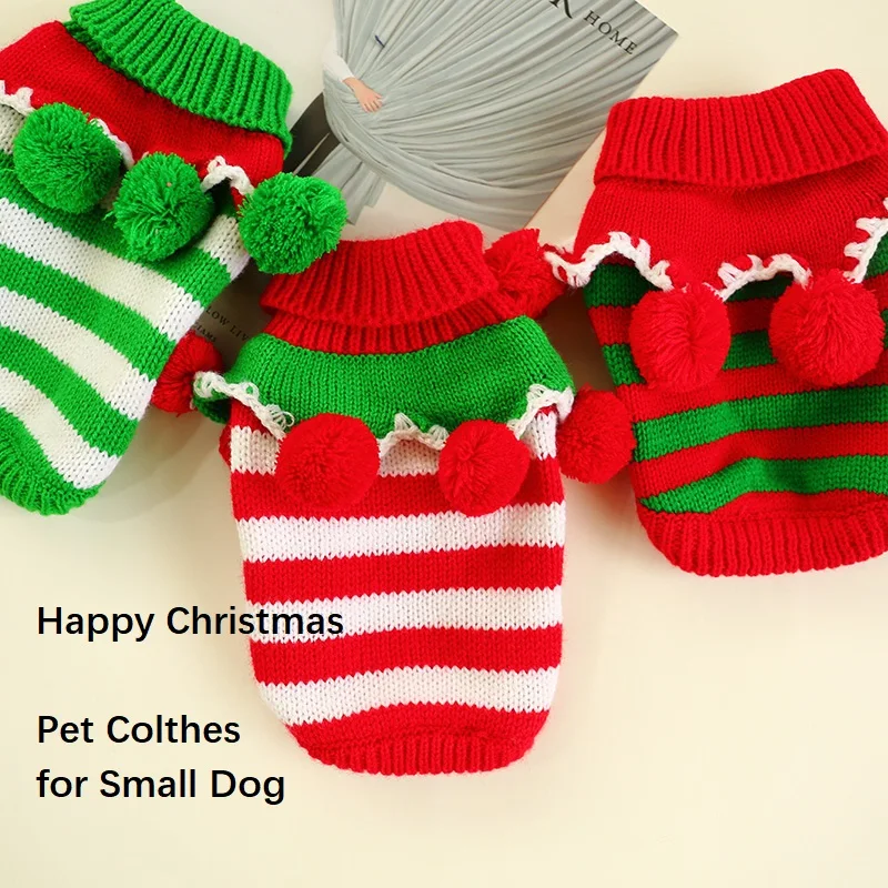 

Dog Clothes Teddy Puppy Dog French Bulldog Christmas Dog Clothes Christmas Dog sweater clothes Autunm Winter Dog clothes