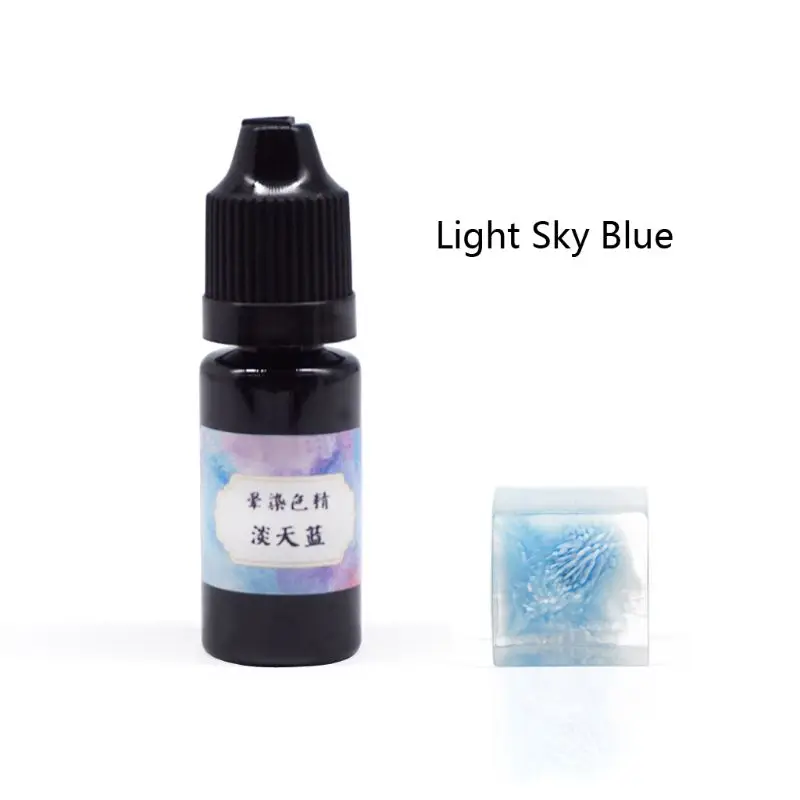 

17 Colors 10ML Art Ink Natural Resin Pigment Kit Liquid Colorant Dye Ink Diffusion UV Epoxy Resin Jewelry Making