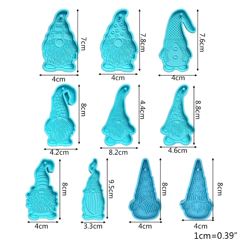 

Dwarf Doll Shaped Keychain Epoxy Resin Mold Earrings Pendant Silicone Mould DIY Crafts Jewelry Casting Tool