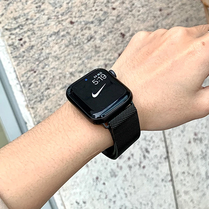 magnetic Loop Bracelet For Apple watch 44mm 40mm 38mm 42mm Series 7 SE 6 5 4 3 Stainless steel belt correa iWatch band 41mm 45mm