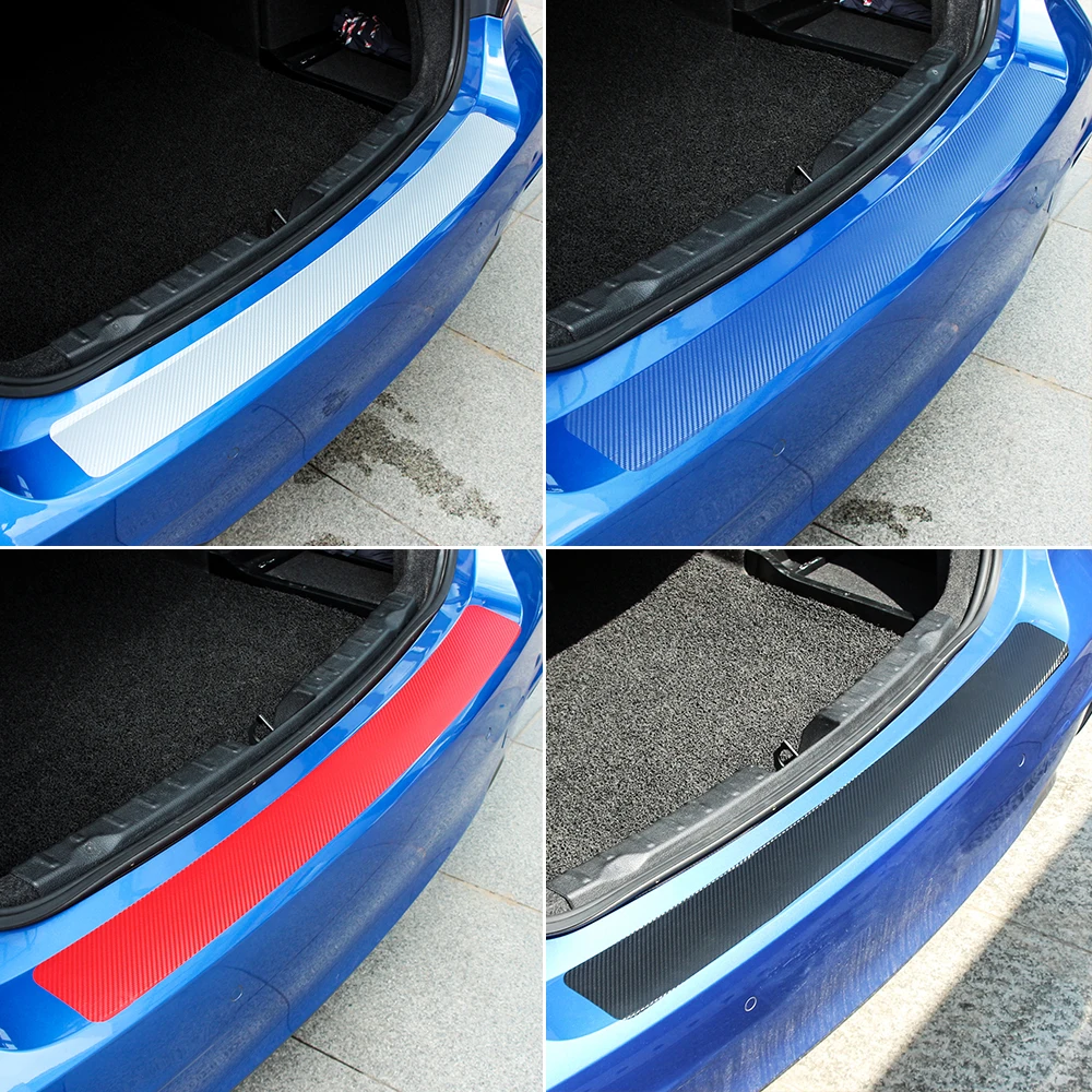 Наклейки на задний бампер автомобиля из углеродного волокна для Lada Granta Vesta Kalina Niva