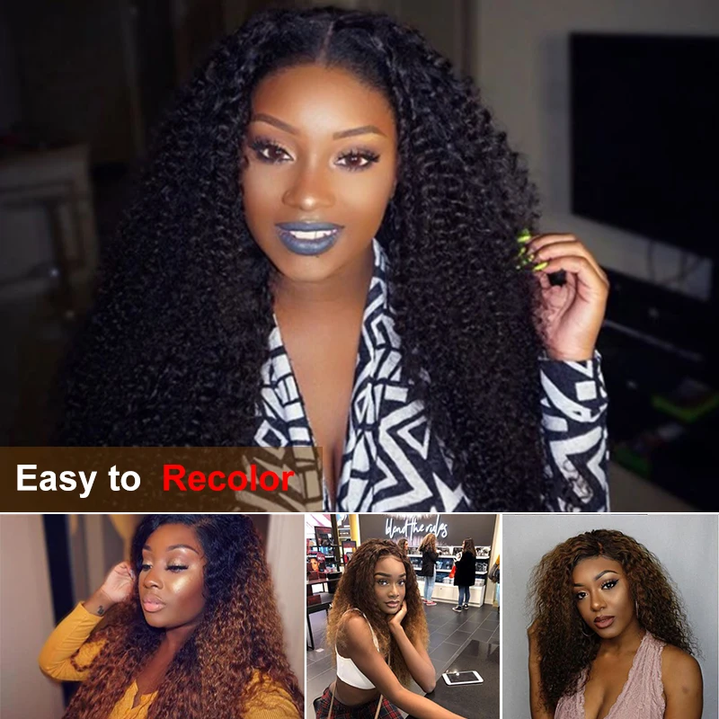 3/4 шт. натуральные бразильские кудрявые волосы волнистпряди 100% необработанные