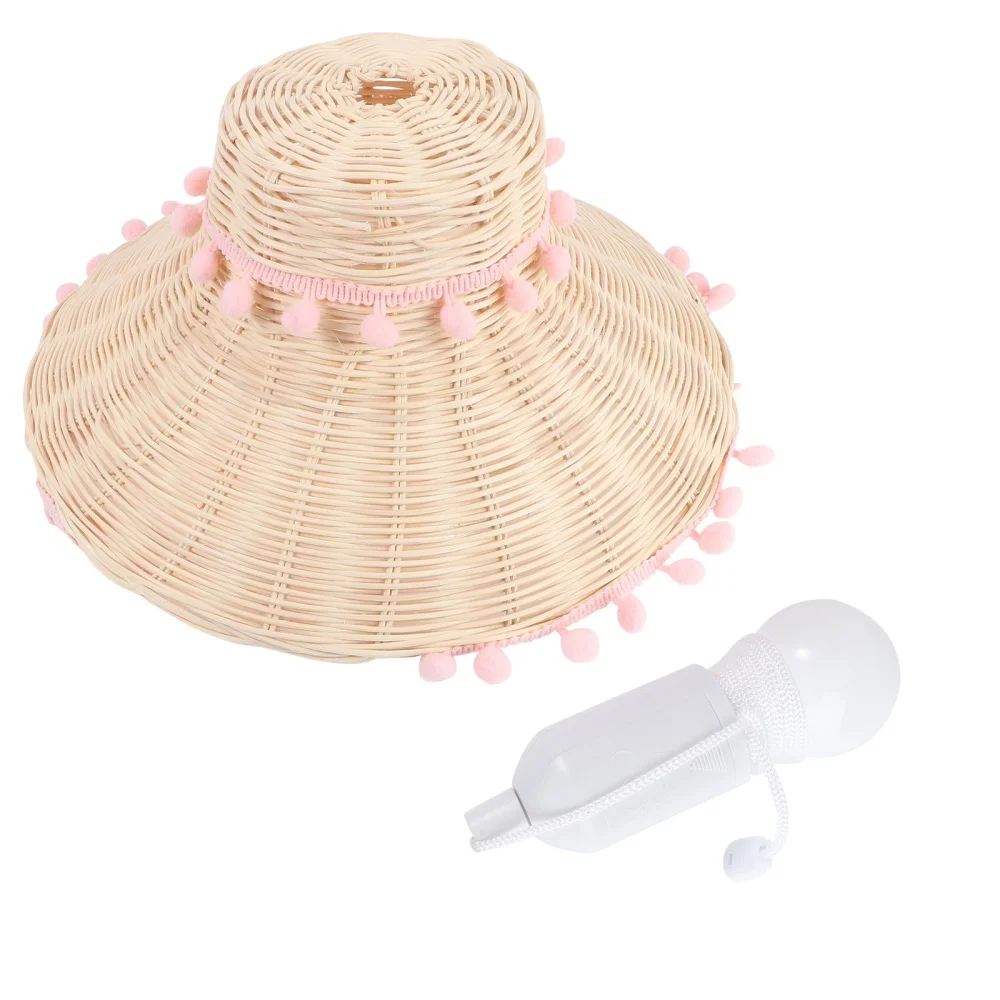 Классический Плетеный абажур из ротанга с источником светильник 1 шт.|Подвесные