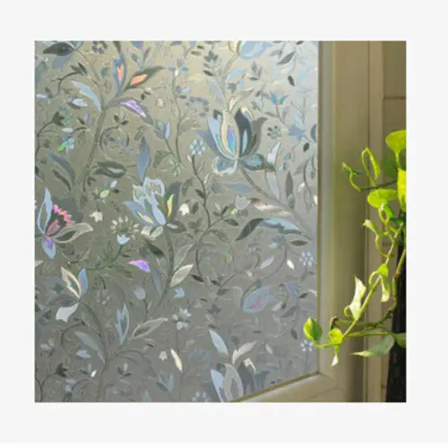 Window Privacy Film Stained Glass Decorative Home Frosted Static Cling Sticker | Дом и сад