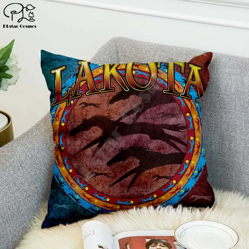 Черный Национальный индийский Lakota Череп хип хоп наволочка полиэстер декоративные наволочки бросок квадратная наволочка для подушки стиль-2