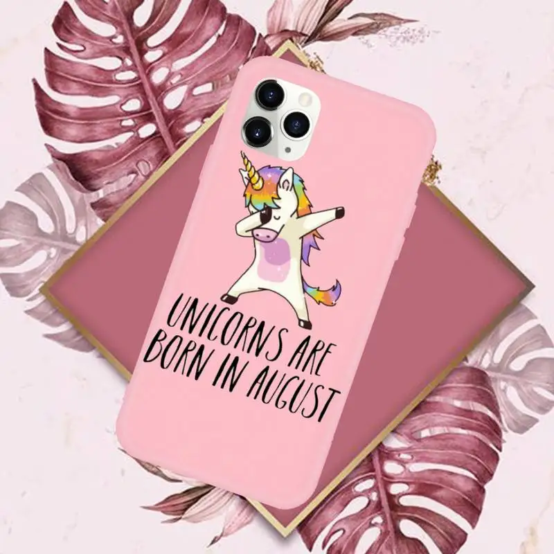 

unicorn all cute Phone Case Candy Color for iPhone 6 7 8 11 12 s mini pro X XS XR MAX Plus