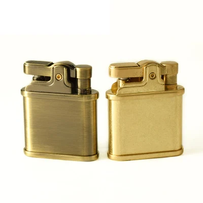 Винтажная бензиновая зажигалка медный материал масло бензин многоразовые